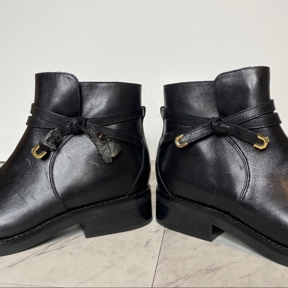 New! Cole Haan Railyn Black Leather Bootie 7B - Picture 7 of 12